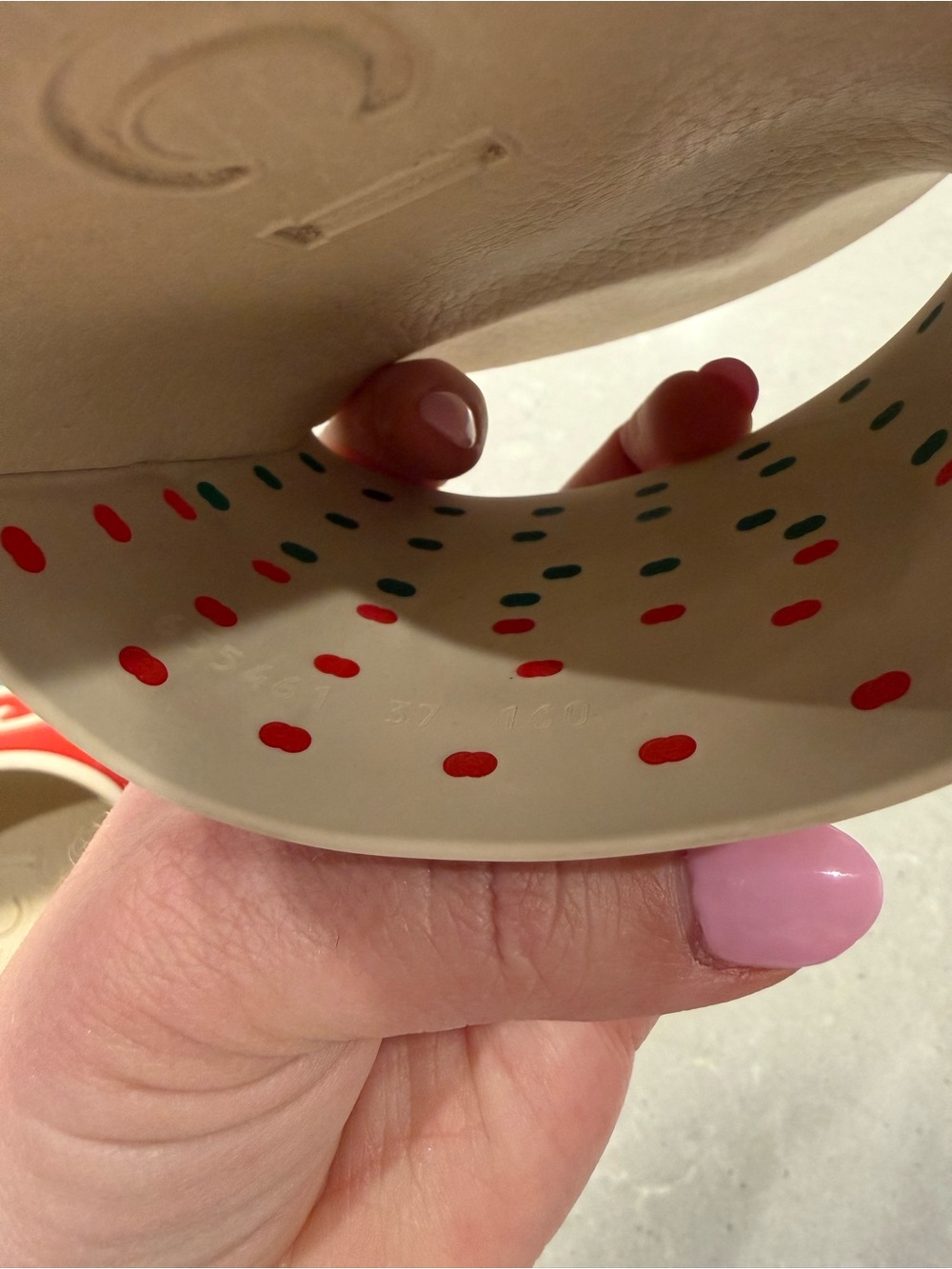 Gucci Red and Green Double-G Rubber Slide Sandals - Picture 7 of 8